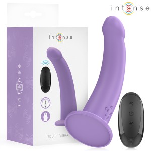 INTENSE - VIBRATORE EDDIE 17,5 CM 10 VIBRAZIONI VIOLA TELECOMANDO